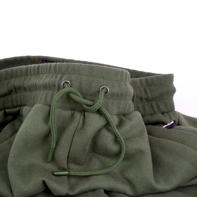 GREEN FLEECE SHORTS