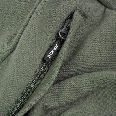 GREEN FLEECE SHORTS