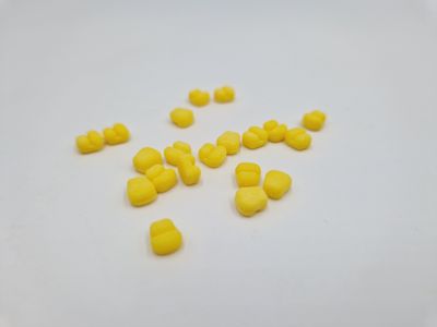 MINI SWEETCORN HAIR STOPS - YELLOW