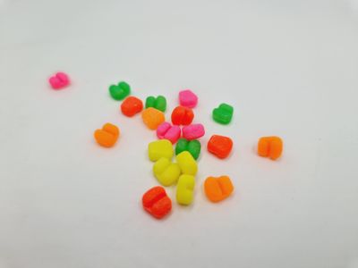 MINI SWEETCORN HAIR STOPS - MIXED FLUO COLORS