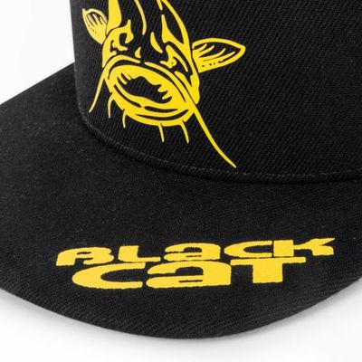 BLACK FLAT PEAK HAT