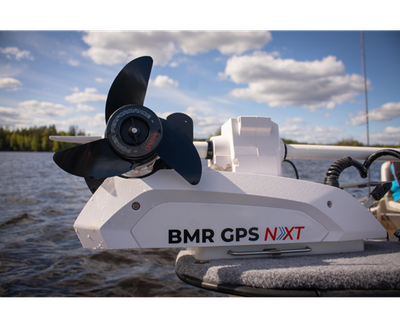 BMR GPS NxT 65 Longshaft 12V electric outboard motor white