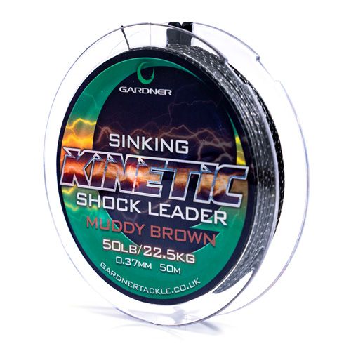 KINETIC SINKING SHOCK LEADER - 50lb - 50mt 0.37mm