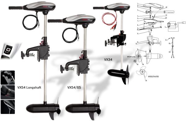 VX 65 Motore Elettrico Fuoribordo