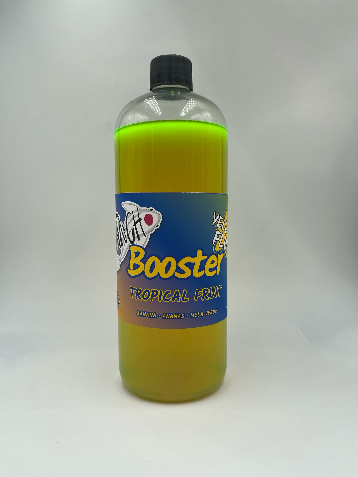 Booster Tropical Fruit Yellow Fluo 1L – Attrattivo Liquido Fruttato per Carpe | Tancho Shop