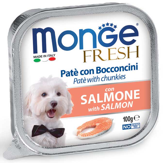 Monge Fresh Salmone 100g – Paté Bocconcini per Cani | Tancho Shop