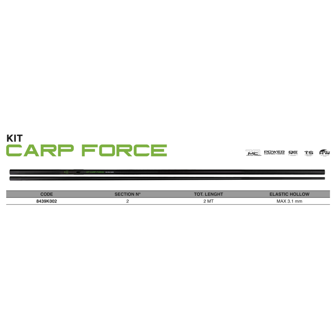 Kit Carp Force 2pz. Canna Roubaisienne All Round