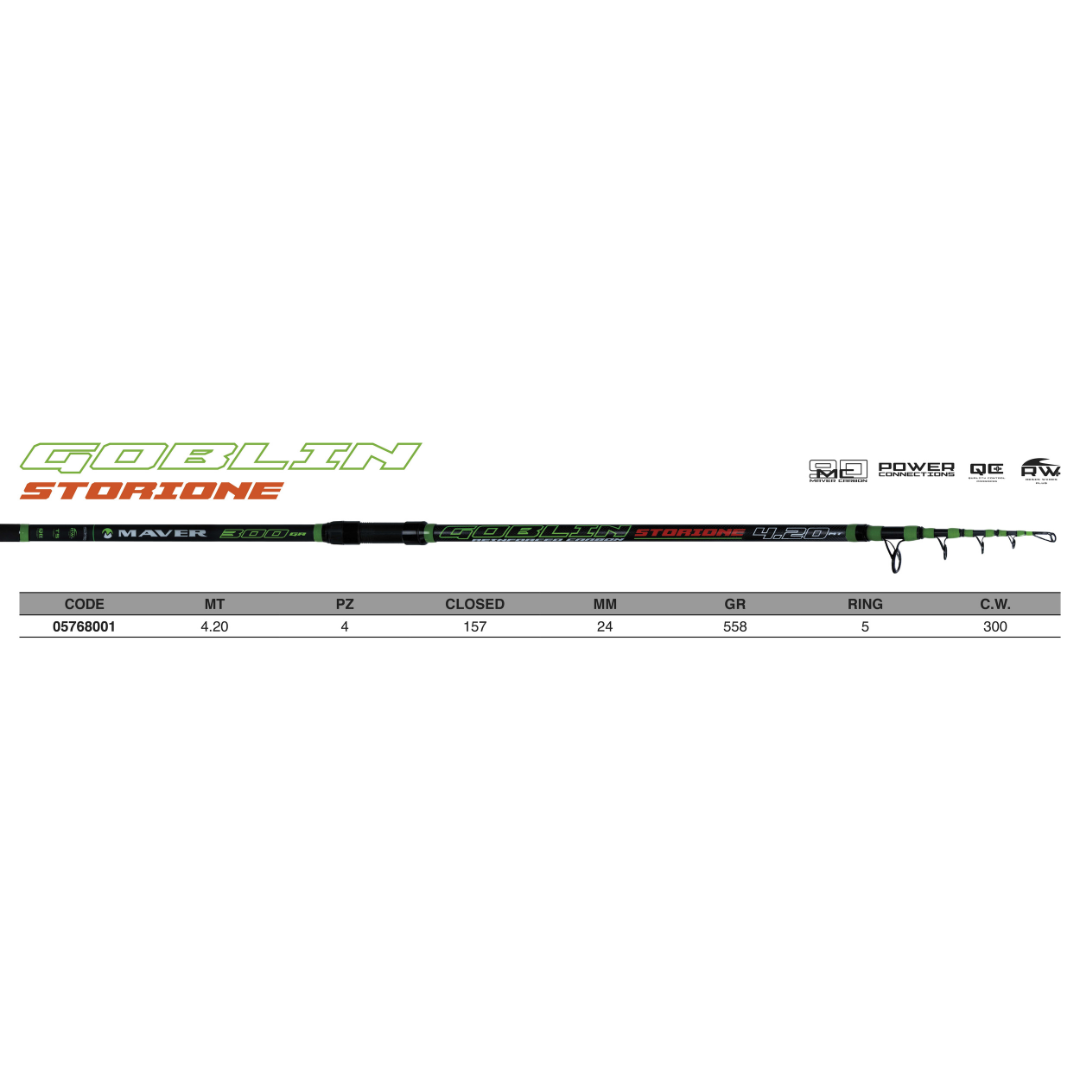 GOBLIN SILURO STORIONE TELE 4.2M – 300G – CANNA UNIVERSALE