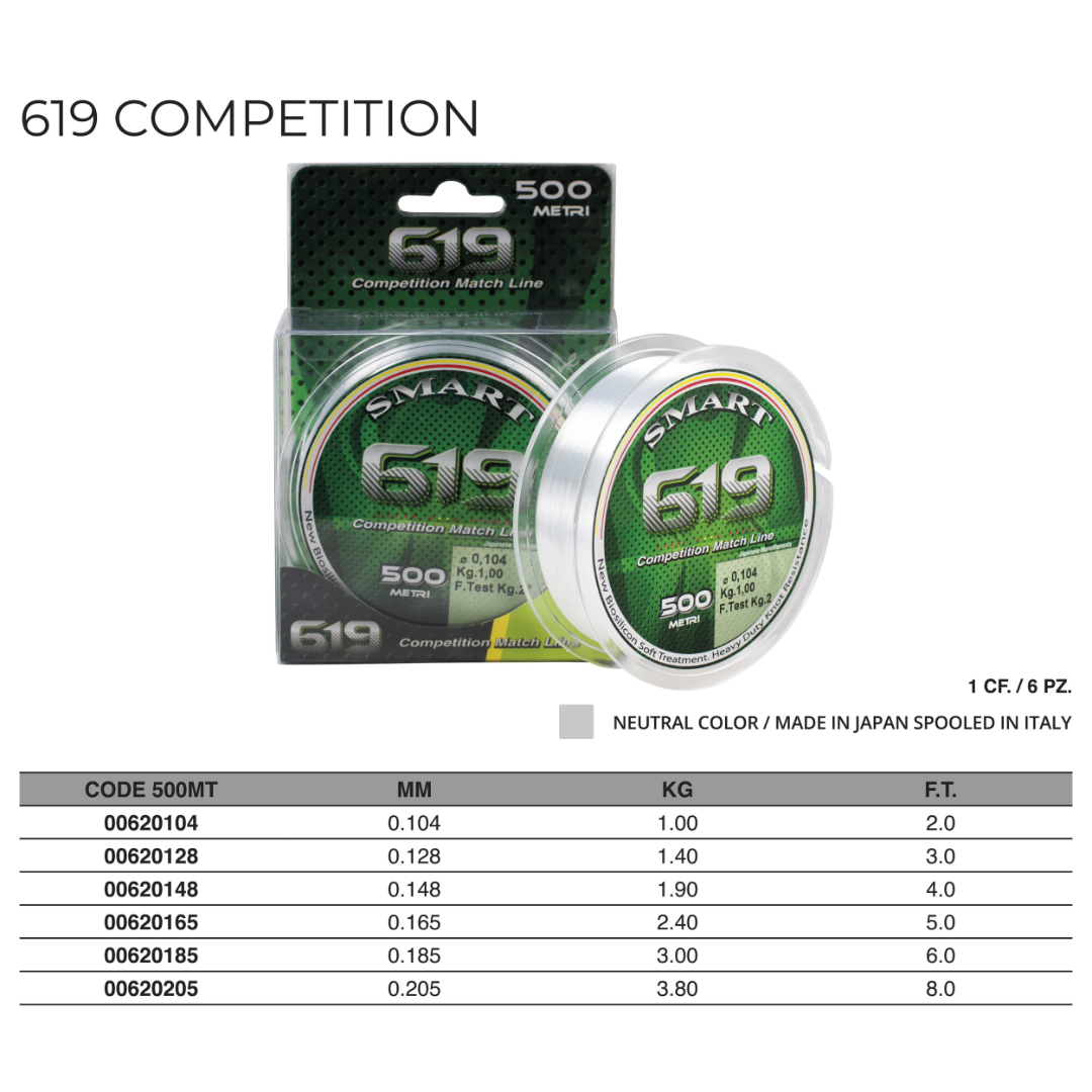 MONOFILO 619 COMPETITION LINE 500M