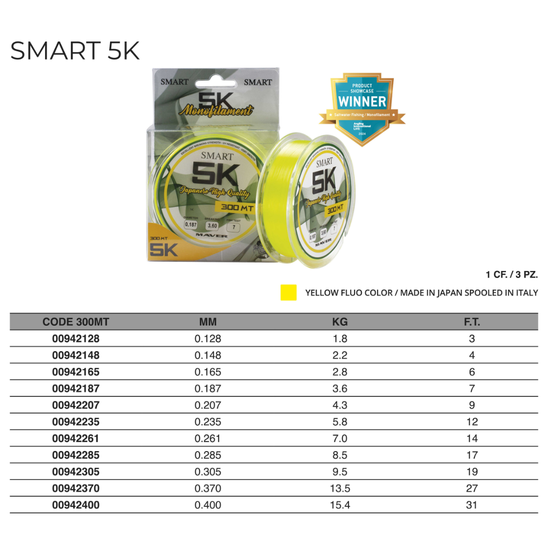 MONOFILO SMART 5K 300M