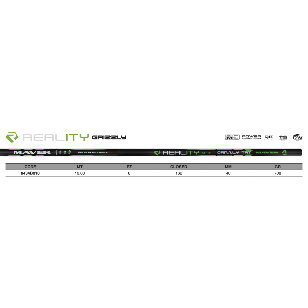Grizzly Reality TRT 10m senza Anelli – Canna Trota Torrente