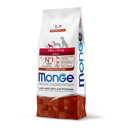 Monge Adult Mini Agnello â Cibo Completo per Cani Piccoli