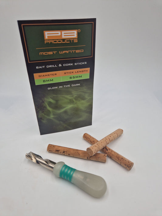 BAIT DRILL 8MM + CORK STICKS 3PCS