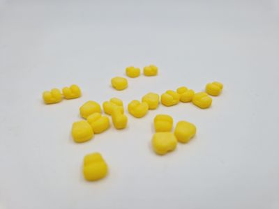 MINI SWEETCORN HAIR STOPS - YELLOW