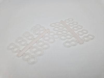 DOUBLE PELLET BAIT - BAND CLEAR 6-10 MM