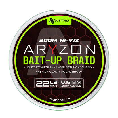 ARYZON HIVIZ BAIT-UP SPOD BRAID 0.16MM - 20LB  9.1KG