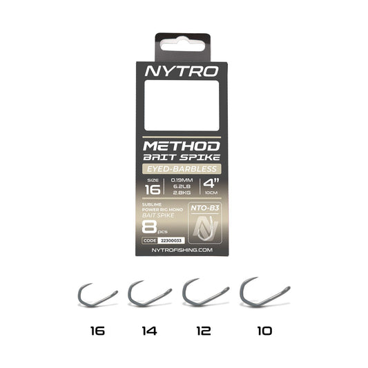 NTO-B3 BARBLESS METHOD BAIT SPIKE READY TIED RIGS