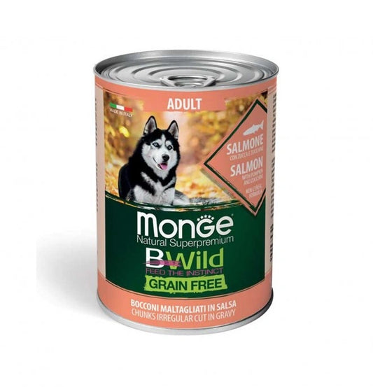 Monge BWild Adult Salmone con Zucca e Zucchine – Cibo Grain Free per Cani | Tancho‑Shop