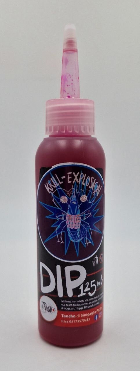 Dip Krill Explosion Rosa Fluo 125ml – Aroma Krill per Esche Potenziate | Tancho Shop