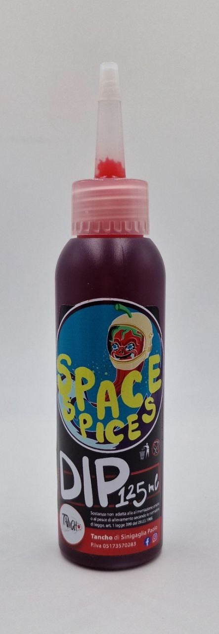 Dip Space Spice Rosso Fluo 125ml – Aroma Spezie Intense per Esche | Tancho Shop