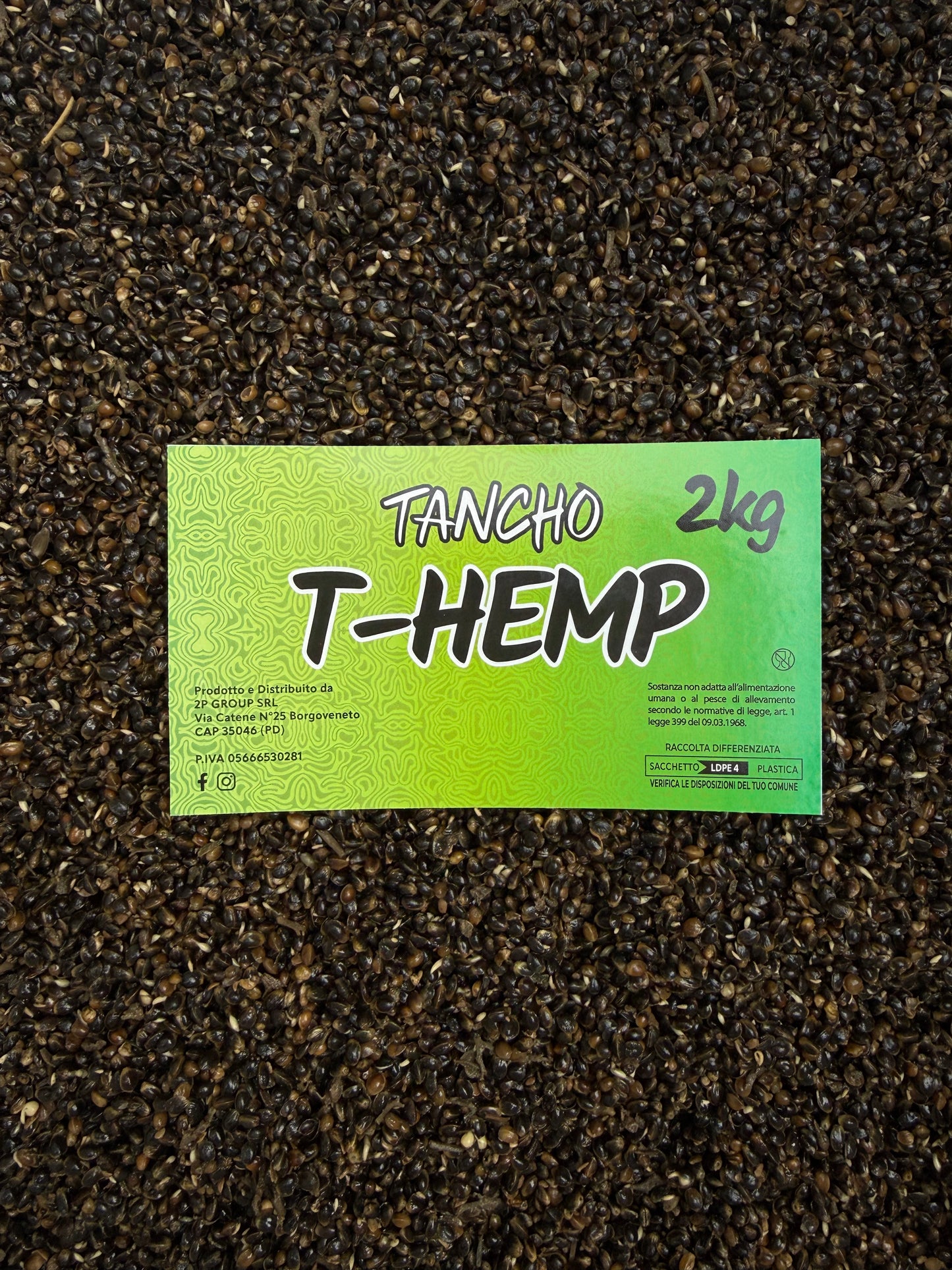 T‑hemp Canapa Germogliata e Cotta | Semi per Carpfishing Altamente Attrattivi | Tancho Shop