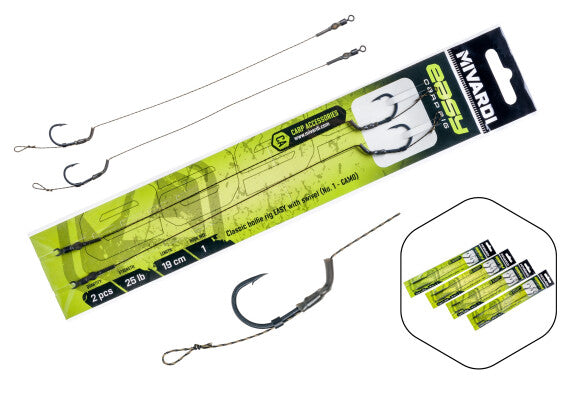 Classic boilie rig Easy with swiwel vel. camo