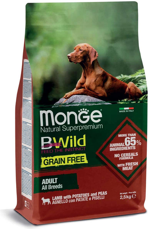 Monge All Breeds Adult Agnello con Patate e Piselli – Cibo Grain Free per Cani di Tutte le Taglie | Tancho‑Shop