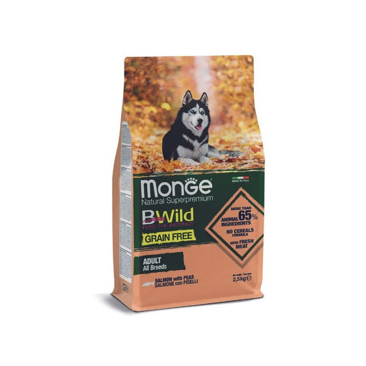 Monge All Breeds Adult Salmone con Piselli – Cibo Grain Free per Cani di Tutte le Taglie | Tancho‑Shop