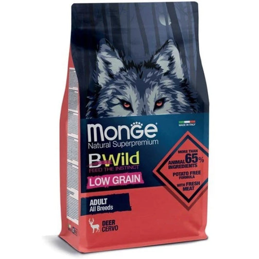 Monge BWild Low Grain Adult Cervo – Cibo Grain Free per Cani di Tutte le Taglie | Tancho‑Shop