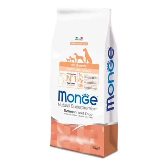 Monge PuppyJunior All Breeds Salmone – Cibo Completo Cuccioli