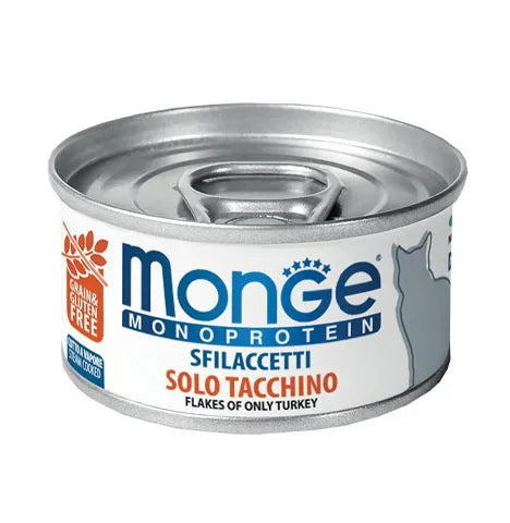 Monge Sfilaccetti Solo Tacchino – Snack Naturale e Digeribile per Cani