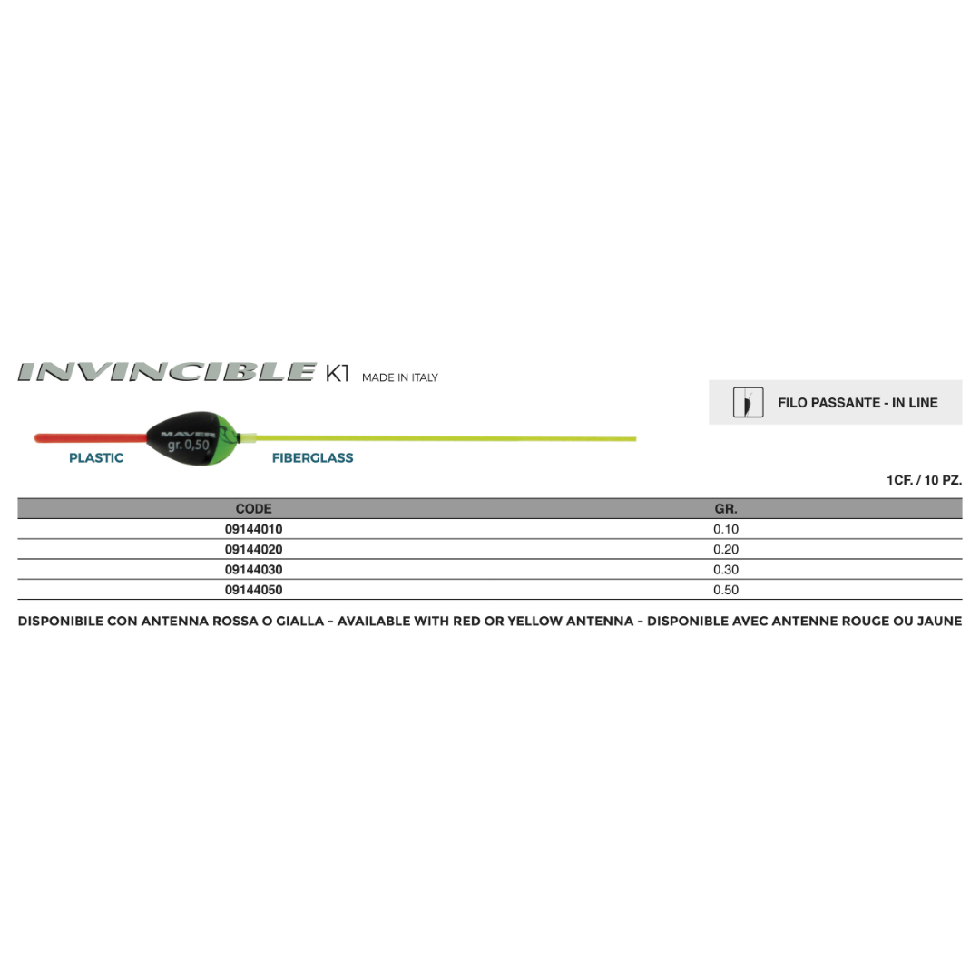 Galleggiante Invincibile K1