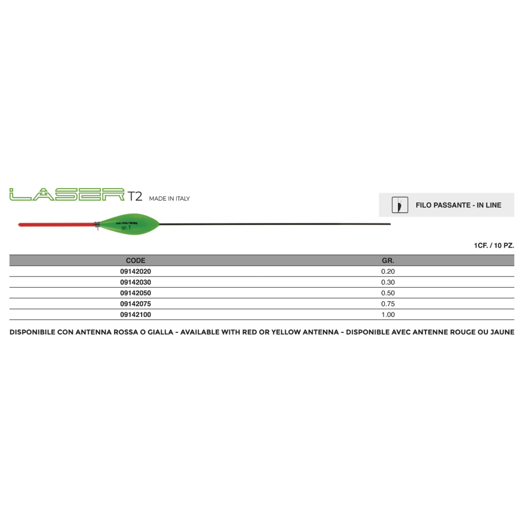 Galleggiante Laser T2