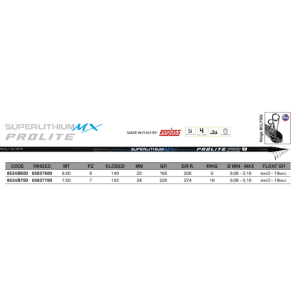 SUPERLITHIUM PROLITE MX – BOLOGNESE ROD