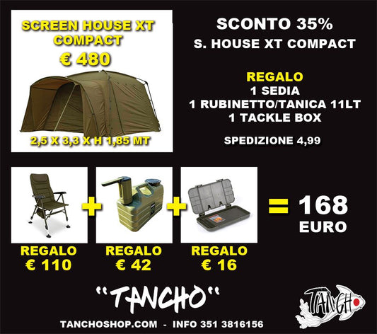 Screen House XT Compact + Kit Accessori in Omaggio