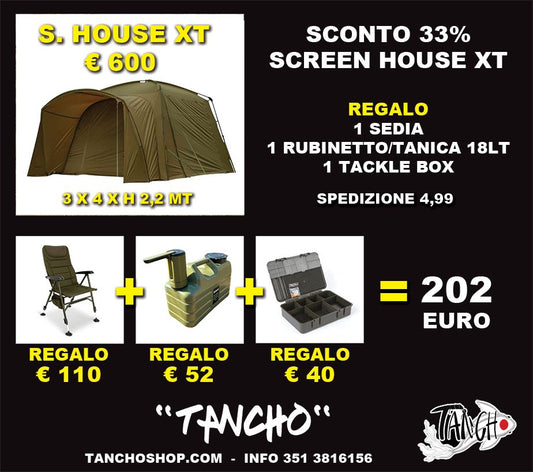 Screen House XT + Kit Accessori in Omaggio