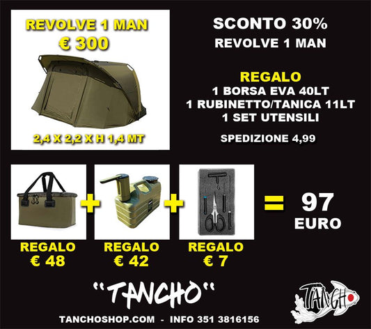 Tenda Revolve 1 Man + Kit Accessori in Omaggio