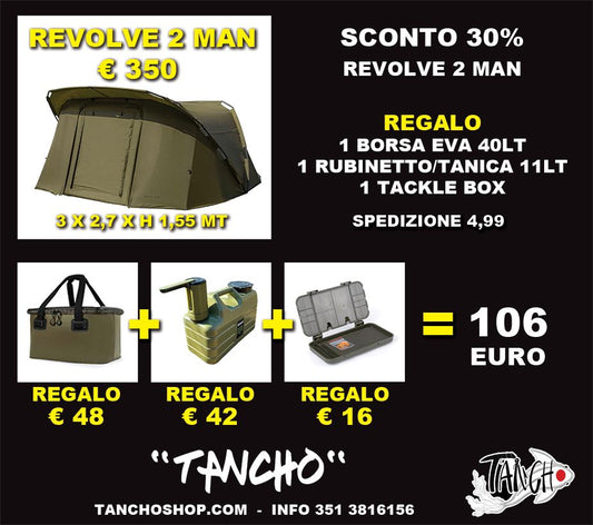 Tenda Revolve 2 Man + Kit Accessori in Omaggio