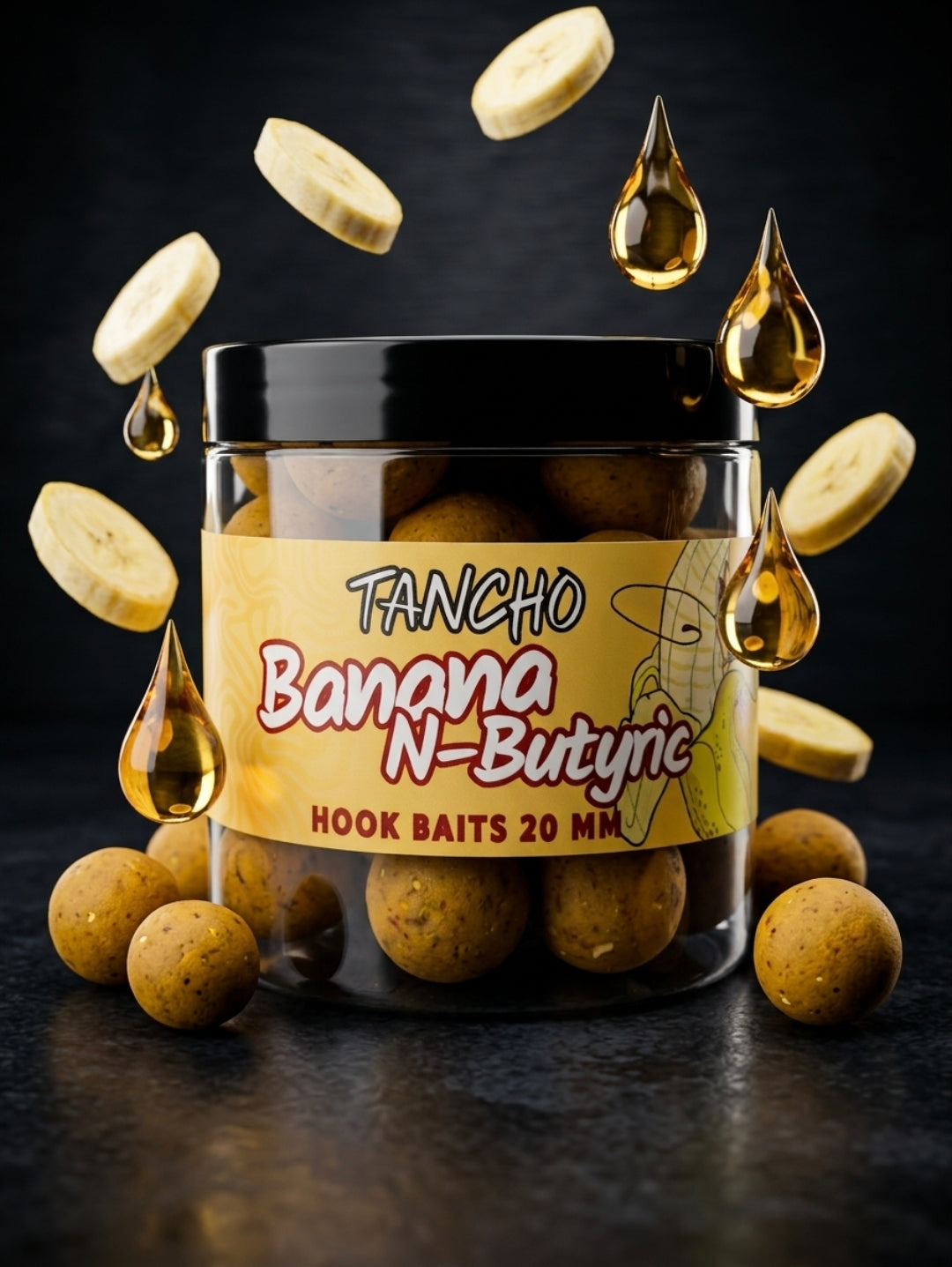 Hookbait Banana N-Butyric - Esche Resistenti e Durature per Pesca | Tancho Shop