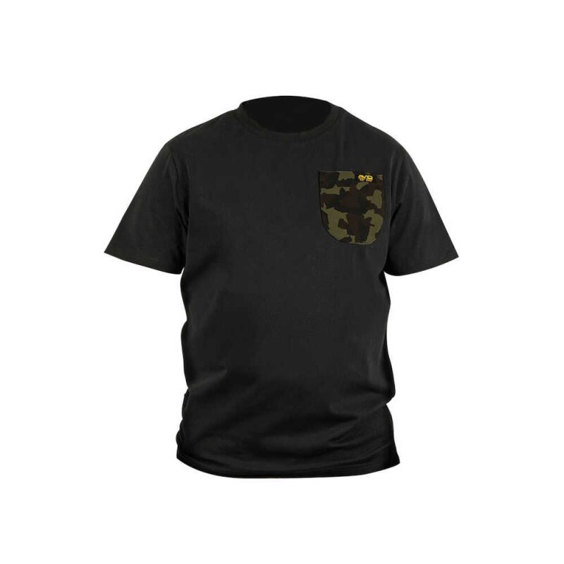 Avid Carp Cargo T-Shirt Black con tasca mimetica