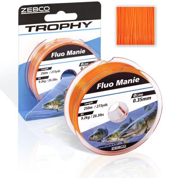 Zebco Trophy Fluo Manie monofilo fluorescente