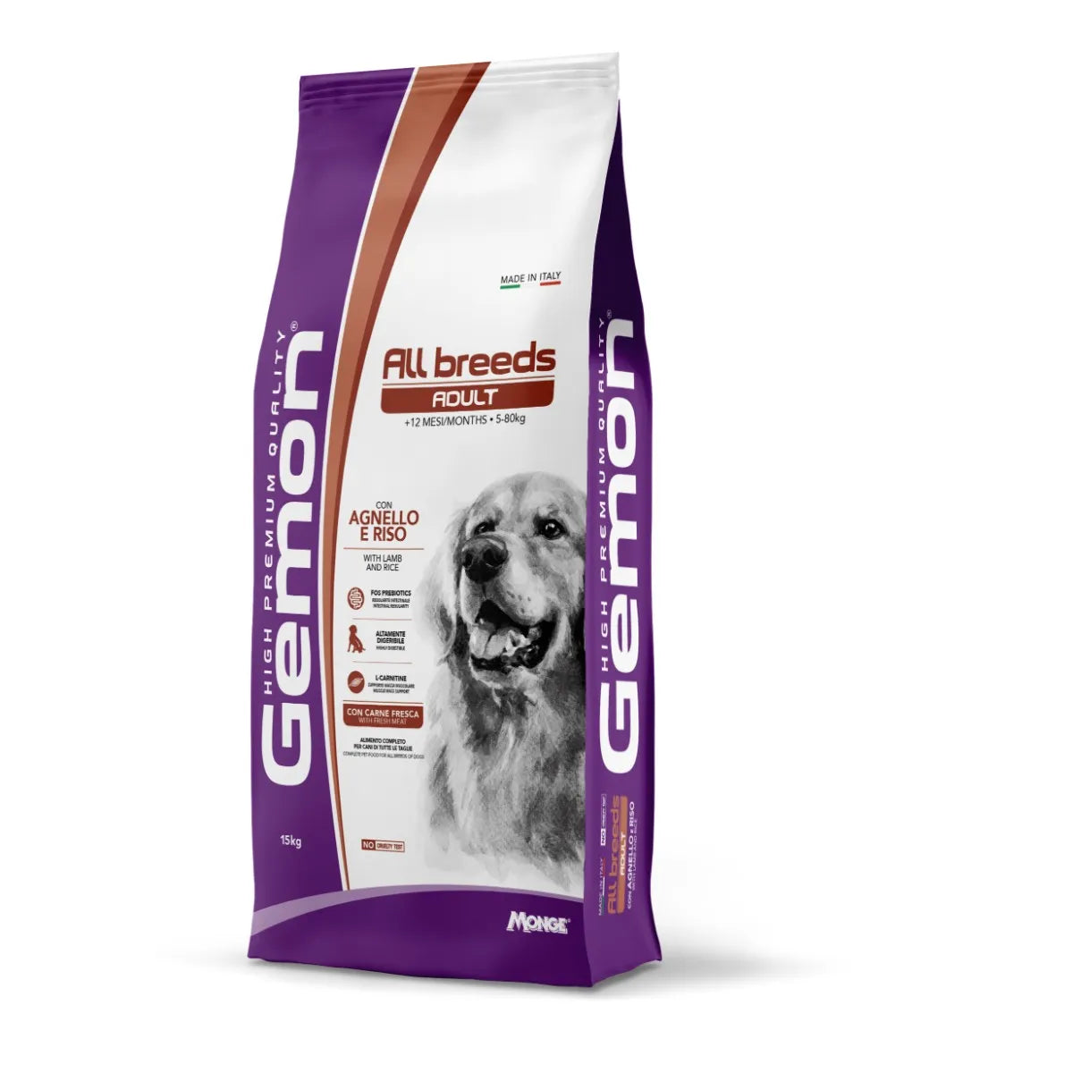 Gemon Cane Adult All Breeds Lamb and Rice 