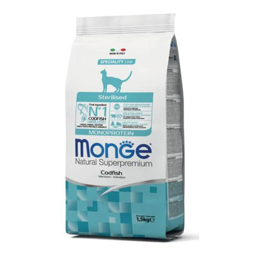 Monge Natural Superpremium Sterilized Cat Adult with Cod 
