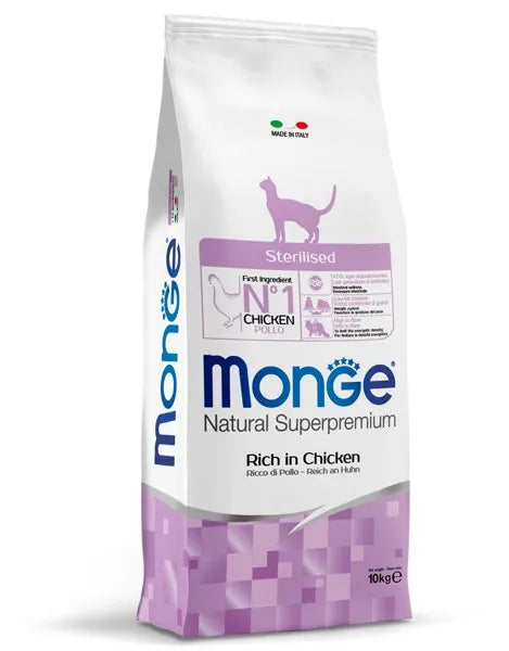 Monge Natural Superpremium Sterilized Cat Adult with Chicken 
