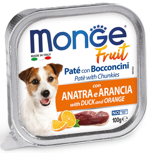 Monge FRUIT dog food duck &amp; orange