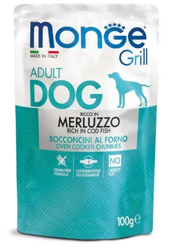Monge grill cod pouches 