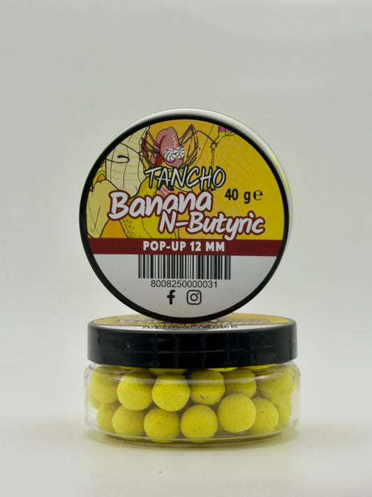 Pop-Up Banana N‑Butyric Fluo - Esca galleggiante ad alta galleggiabilità per Carpfishing | Tancho Shop